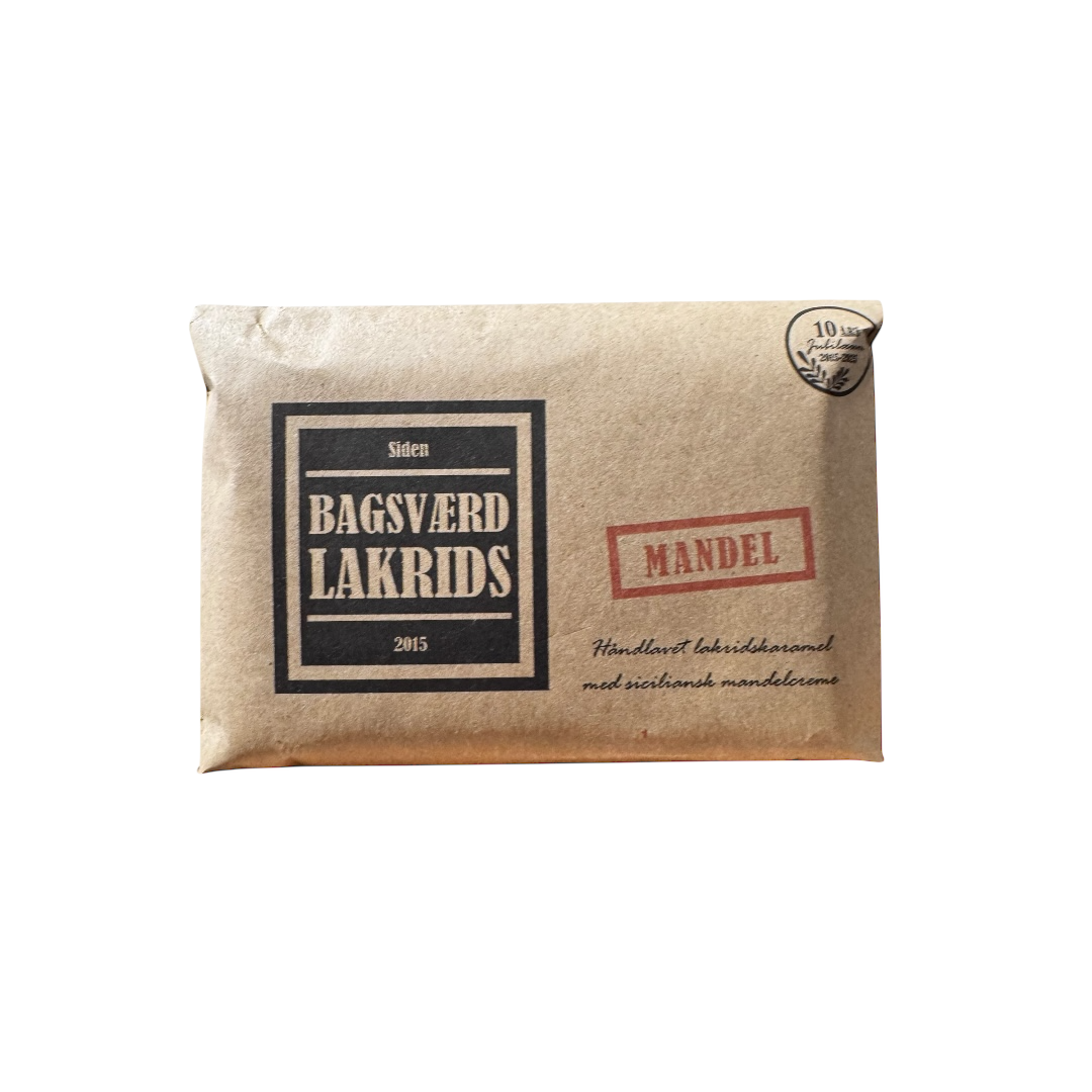Bagsværd lakrids plade mandel håndlavet lakrids