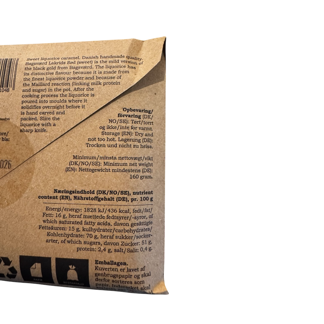 Bagsværd, plade sød lakrids