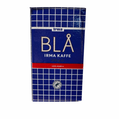 blå irma kaffe