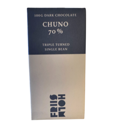 Friis Holm dark chocolate Chuno 70 % triple turned single bean