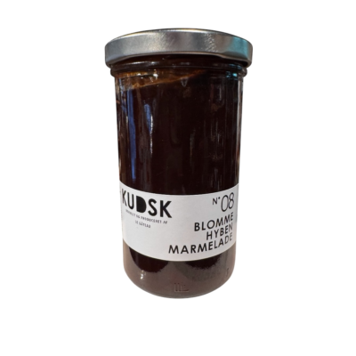 Kudsk marmelade med blomme og hyben 300 g.