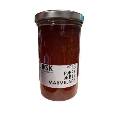Kudsk marmelade med pære og æble 300 g.