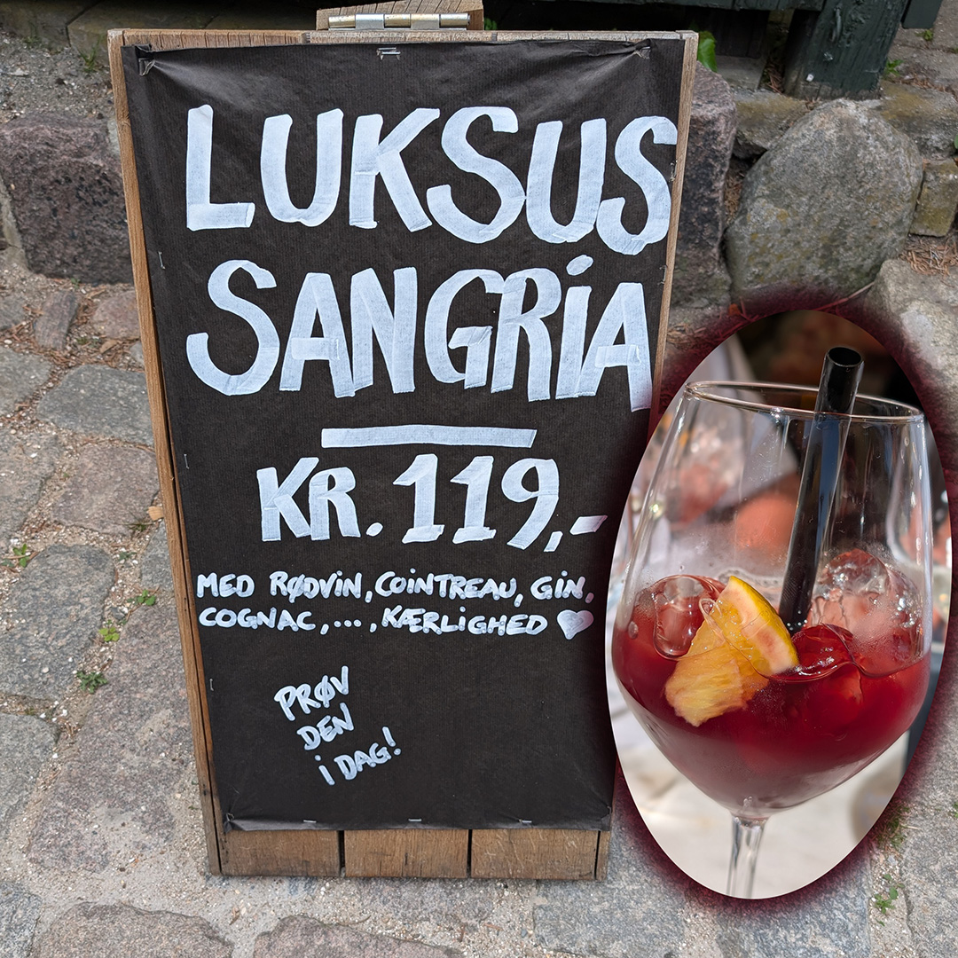 luksus sangria m glas