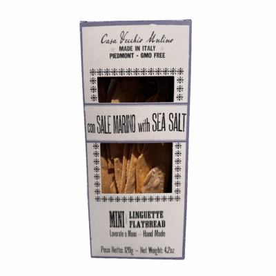 Mini Linguette Flatbread hjemmelavet i Piemonte med havsalt